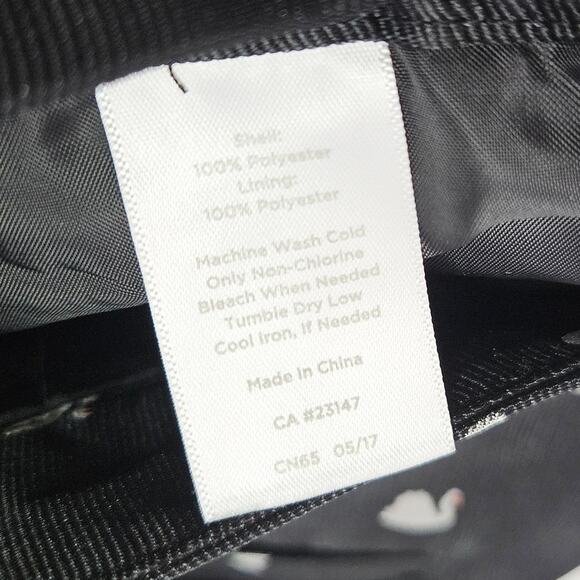 RSVP By Talbots Novelty Swan Pants Black Dress Pants High-Rise Straight Size 12 - Picture 11 of 12